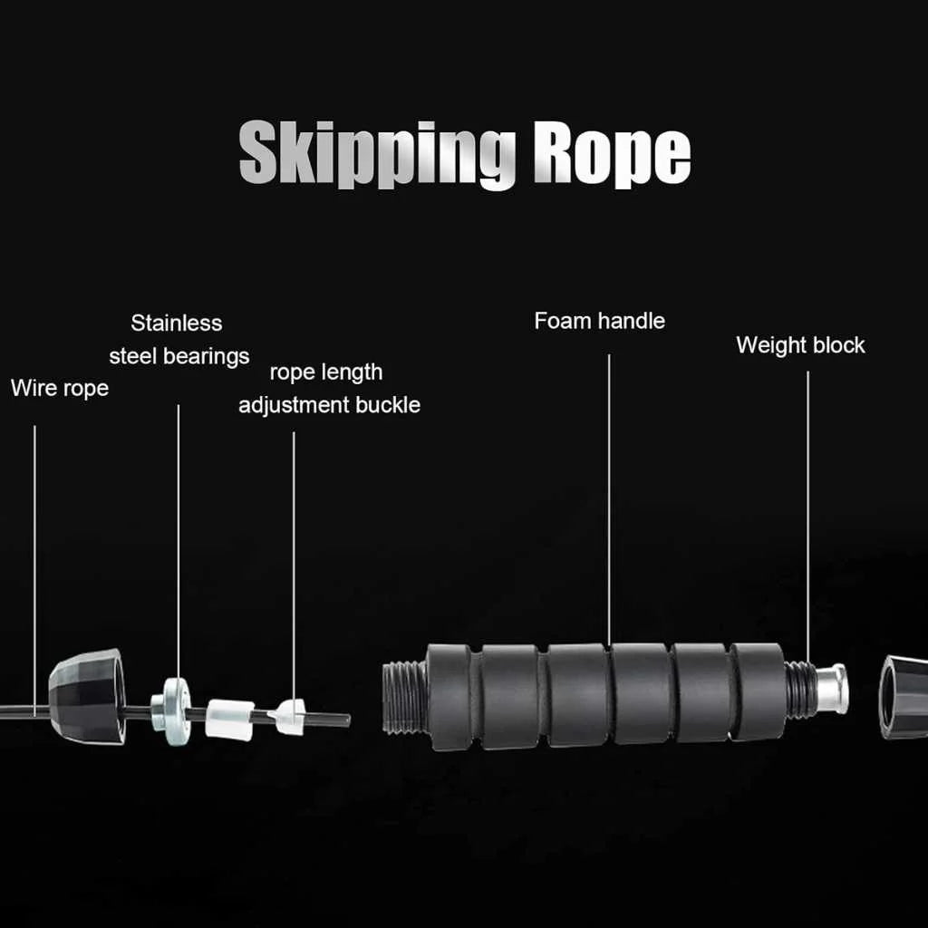 Aouzo Adjustable Metal Best Skipping Rope