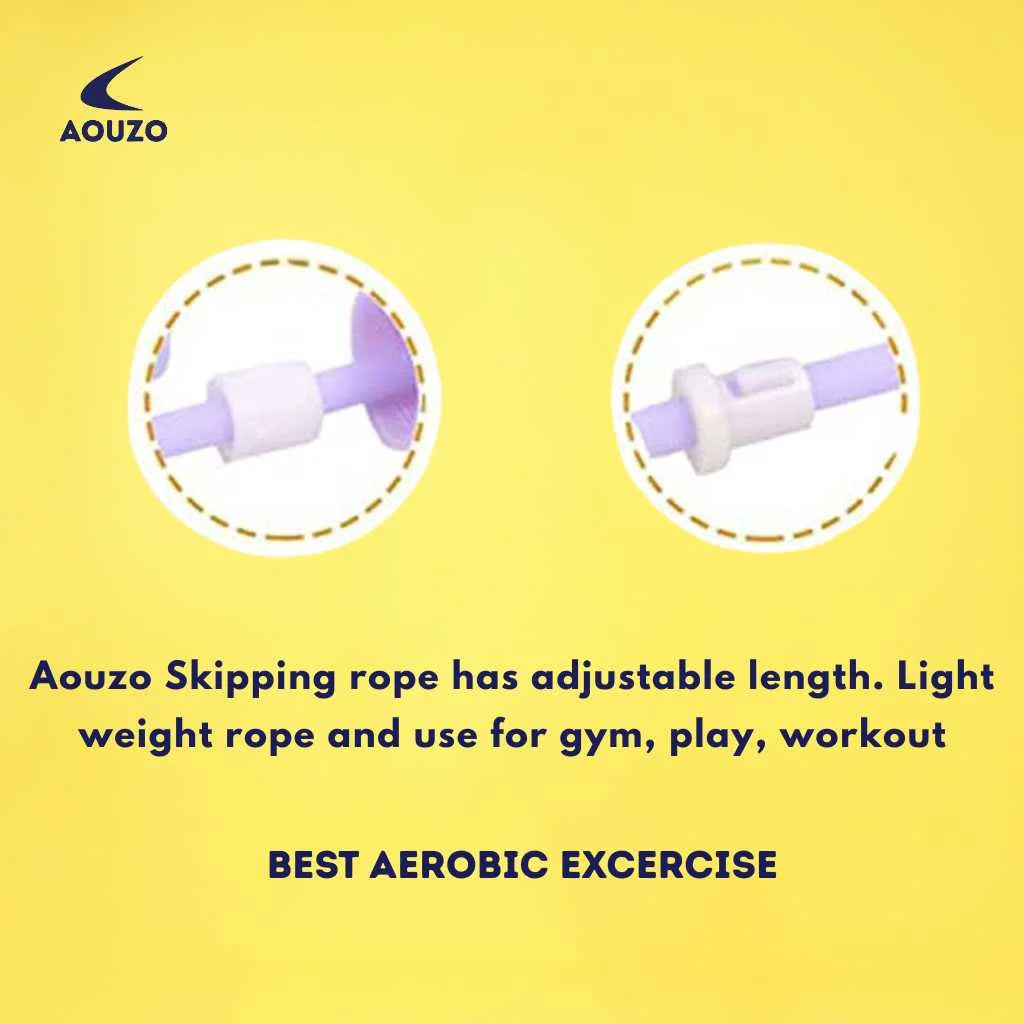 Aouzo Cute Cartoon Adjustable Kids Skipping Rope
