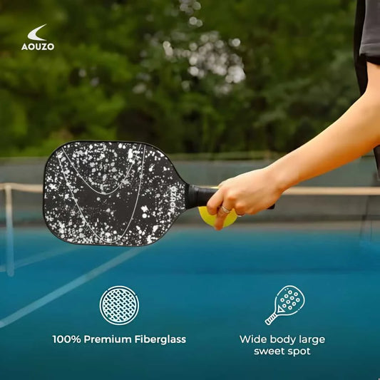 Aouzo Funky Black and White Pickleball Paddles