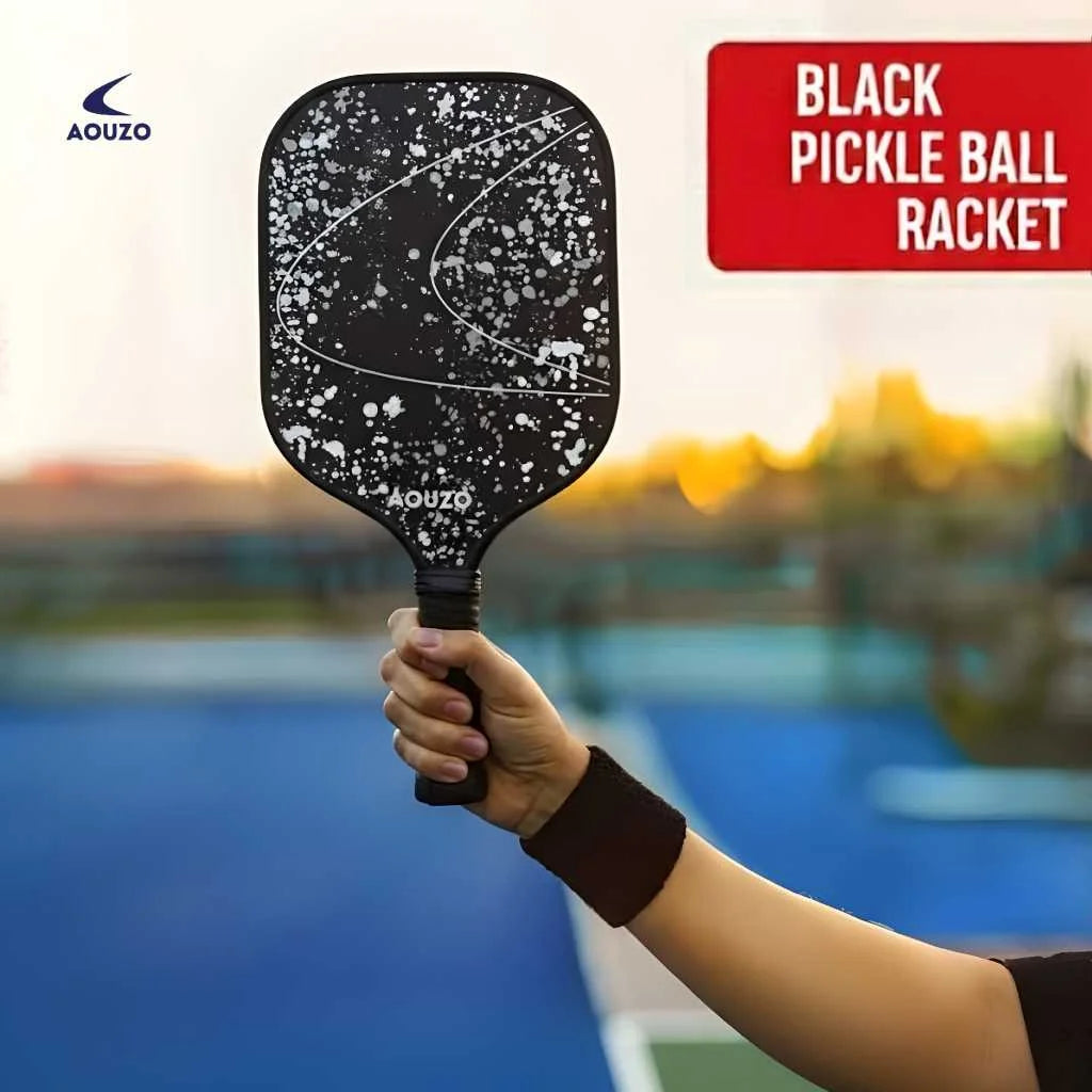 Aouzo Funky Black and White Pickleball Paddles