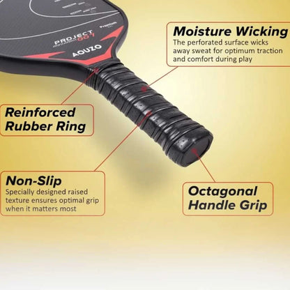 Aouzo Lightweight Carbon Fiber Material Pickleball Paddles