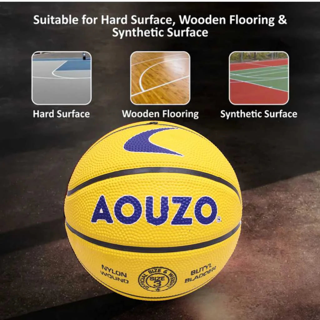 Aouzo Size 3 Basketball for Kids Multicolor