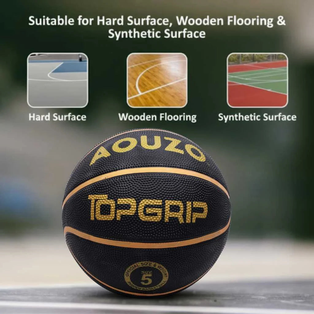 Aouzo Soft Rubber Cover Basketball Ball Size 5