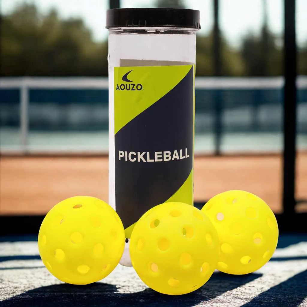 Aouzo Sports Yellow Pickleball Ball Set of 3