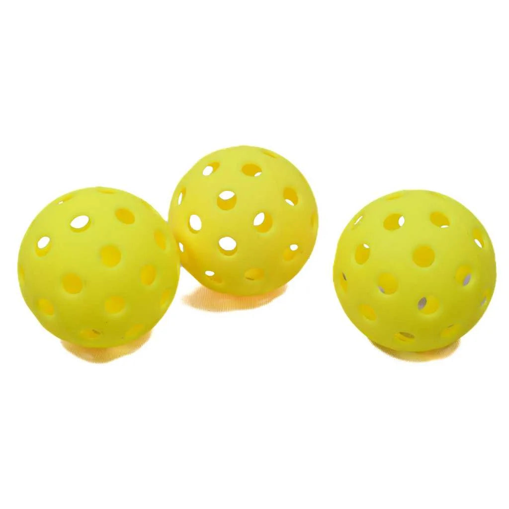 Aouzo Sports Yellow Pickleball Ball Set of 3