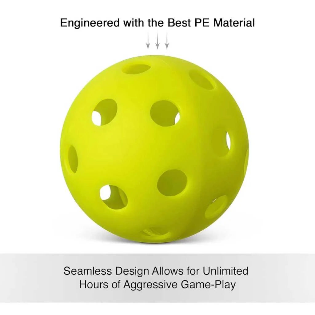 Aouzo Sports Yellow Pickleball Ball Set of 3