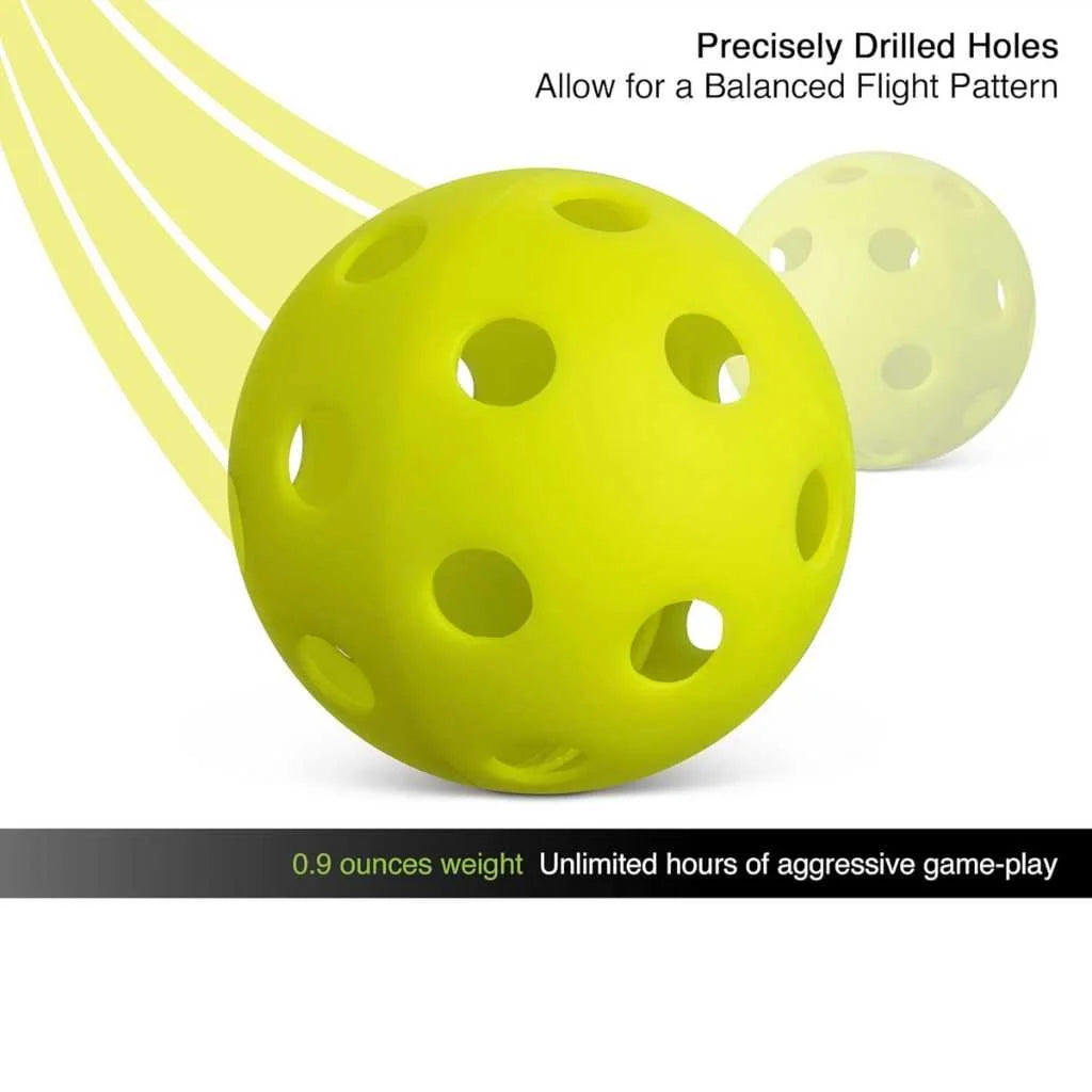 Aouzo Sports Yellow Pickleball Ball Set of 3